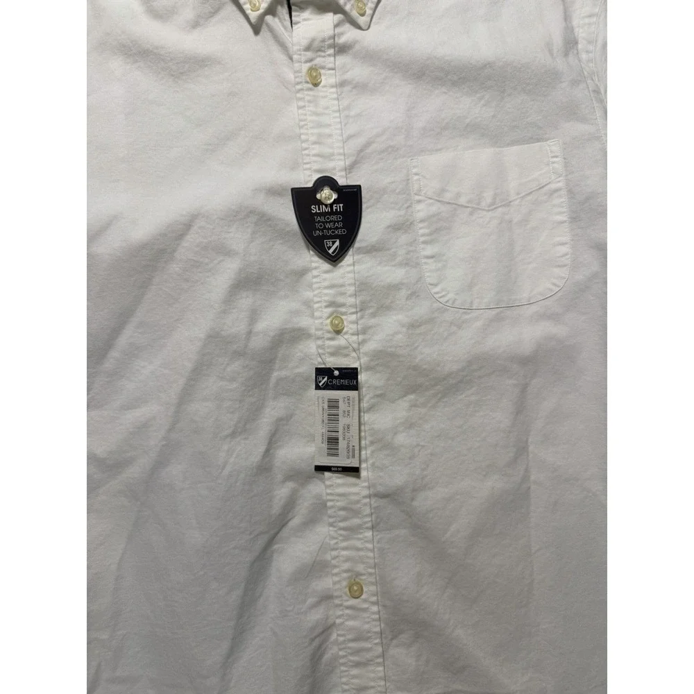 Cremieux Classics Men's Short Sleeve Button-Up Shirt, 100% Cotton, XL